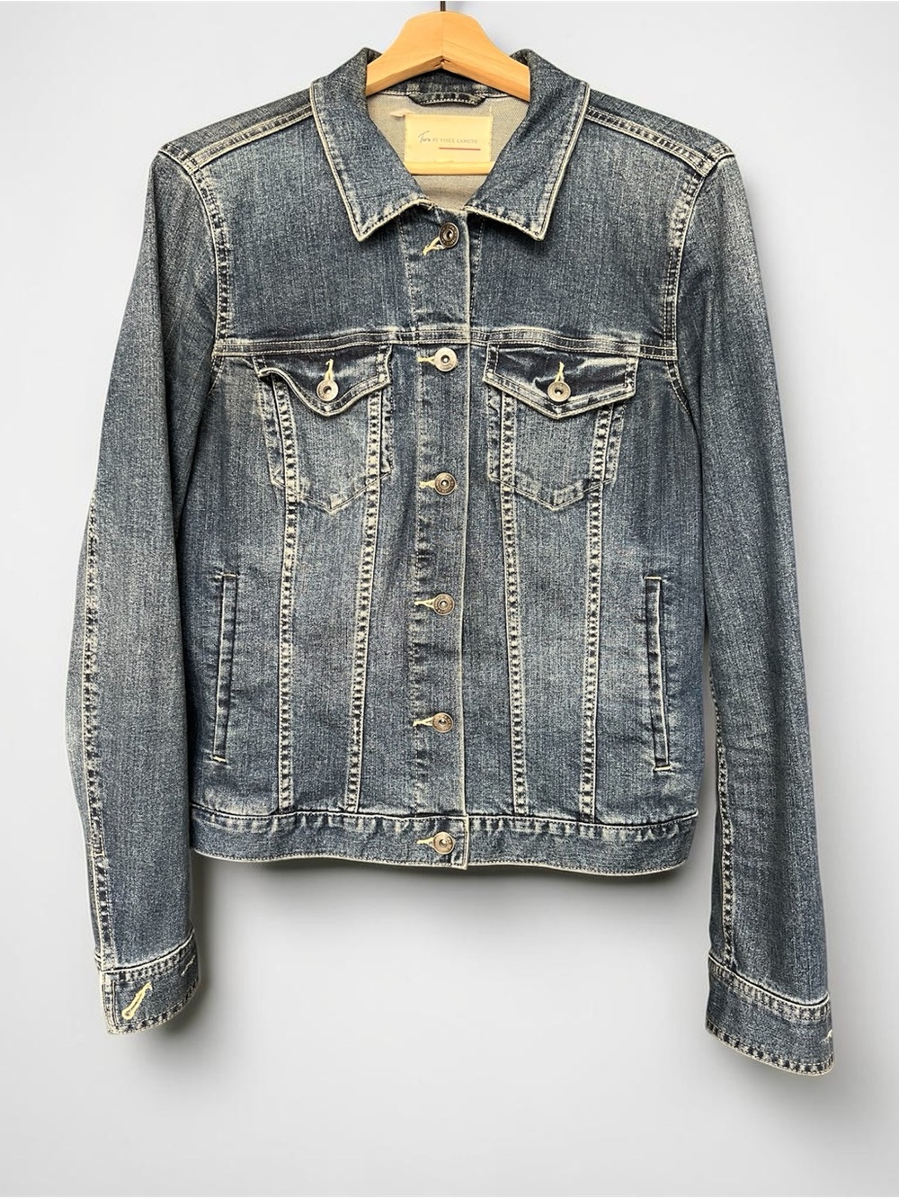 Vince Camuto Medium Blue Denim Jacket